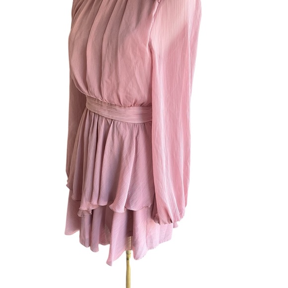 Zara Pink Ruffled Mini Dress – Size Small (NWT)‎ - Picture 4 of 11